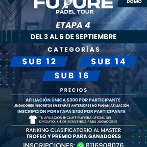 Inscripción Future padel tour